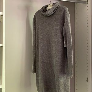 Grey sweater dress